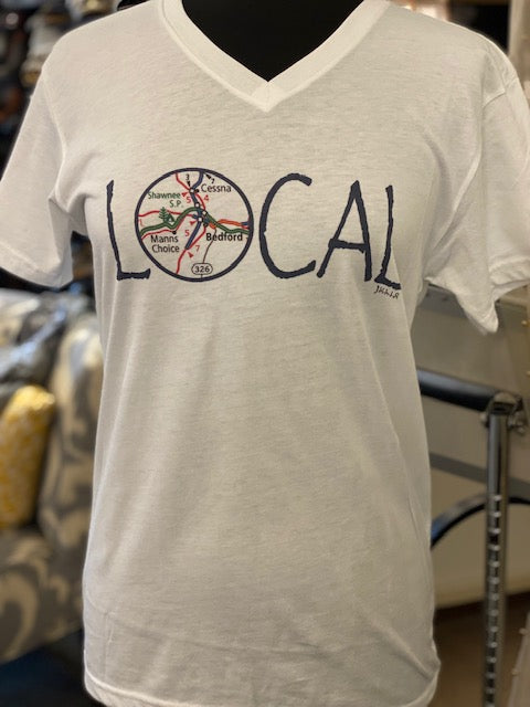 Local v-Neck Tee- Bedford