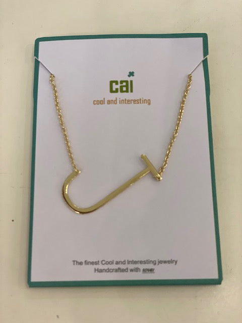 CAI Large Sideways Initial Letter - Gold