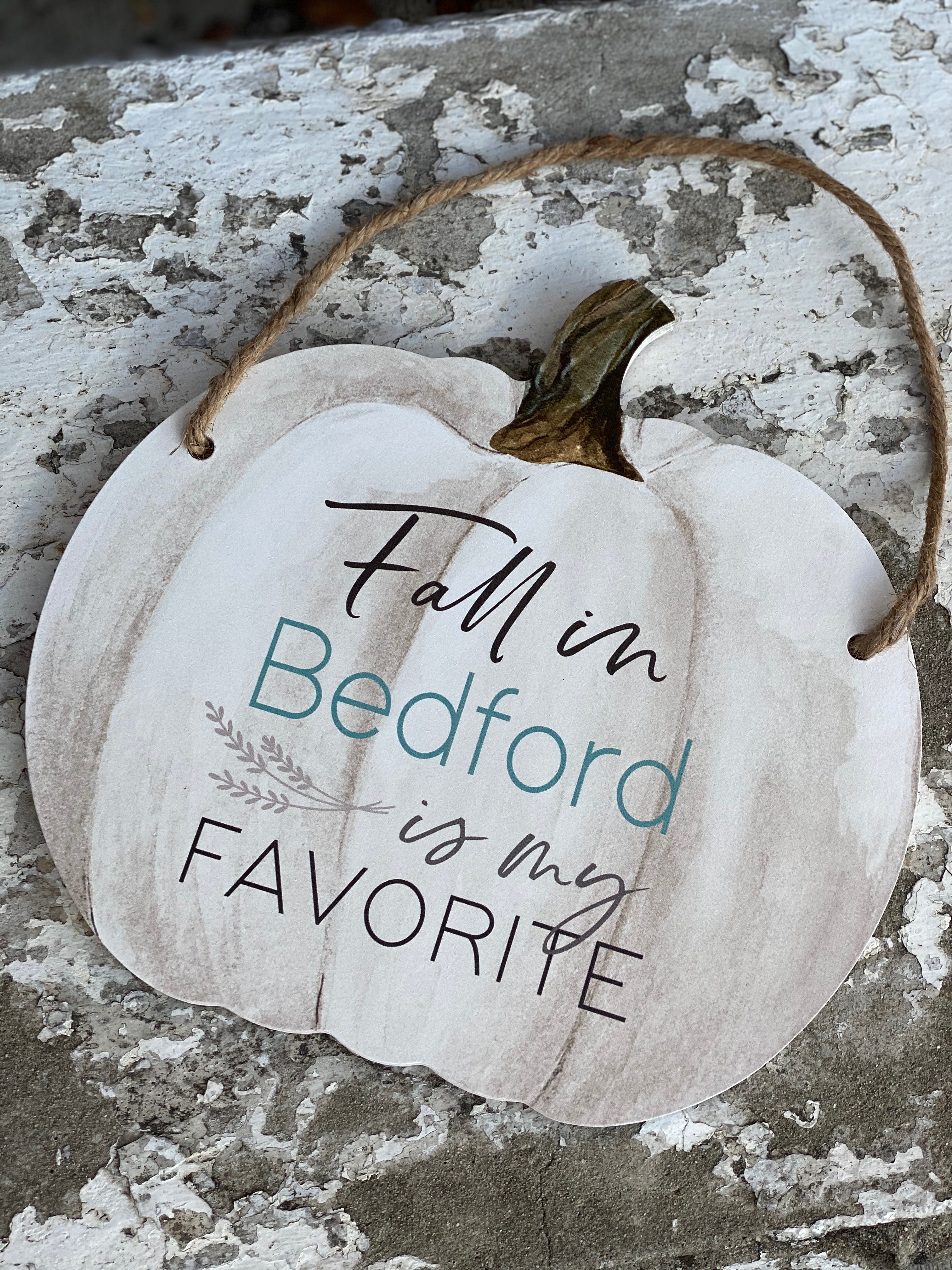 Fall in Bedford Pumpkin Hanger