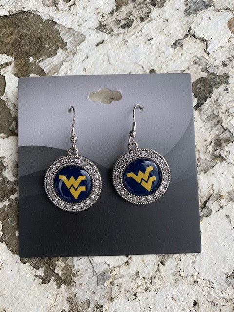 Wvu earrings sale