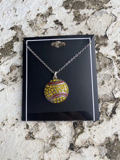 Softball Necklace