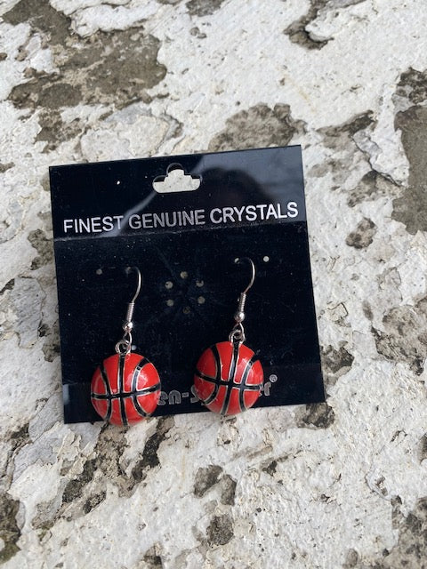 Basketball French Wire Earrings