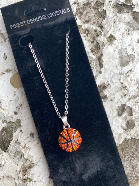 Bling Basketball Necklace