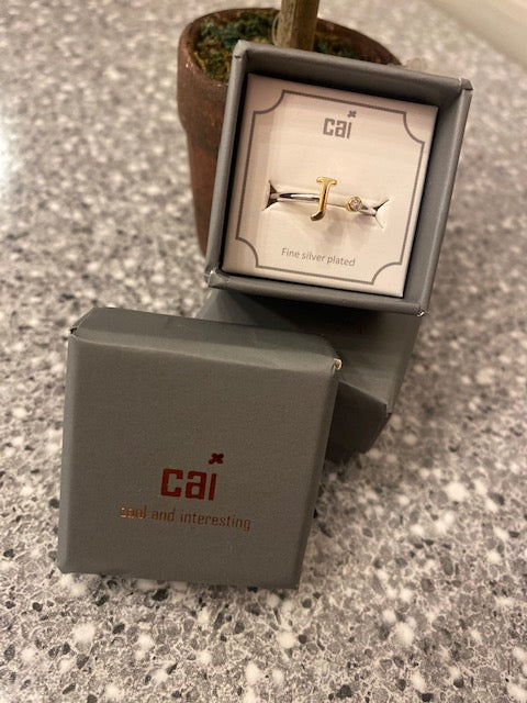 CAI Initial Ring (2-tone Block Letter) *New