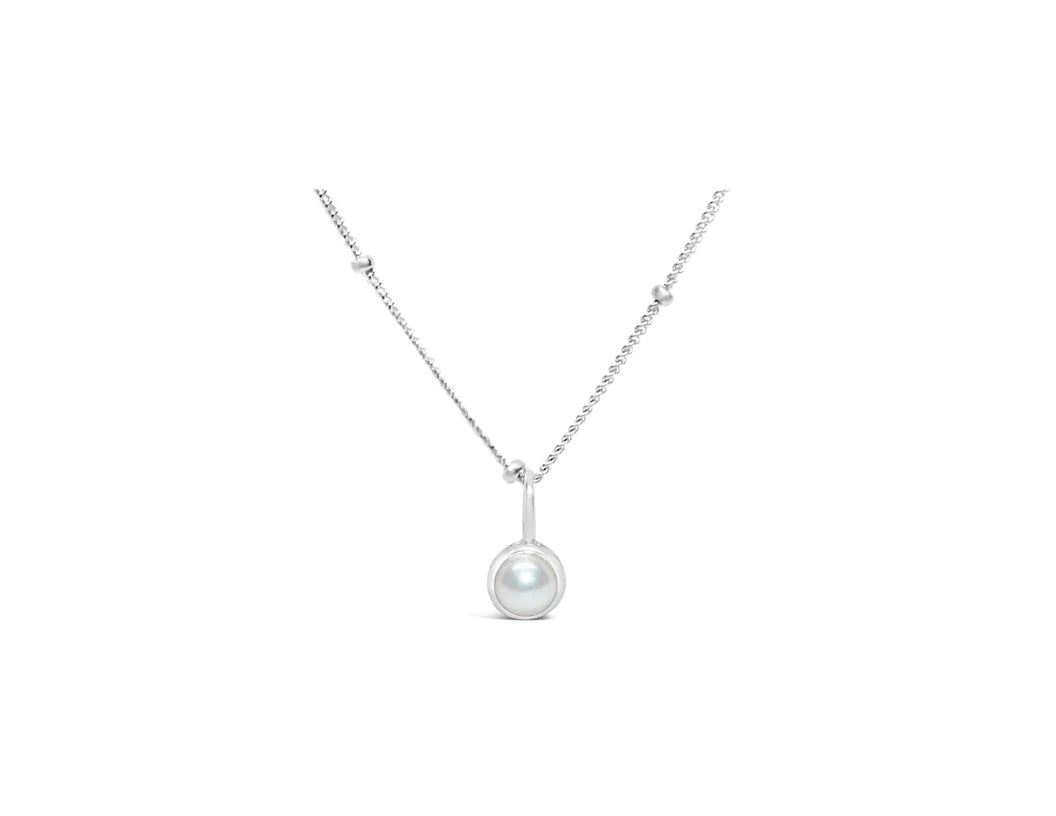 Stia Birthstone Necklaces in Silver