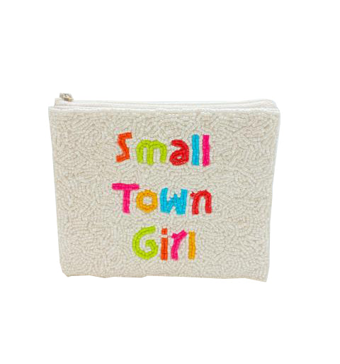 “SMALL TOWN GIRL” BEADED POUCH