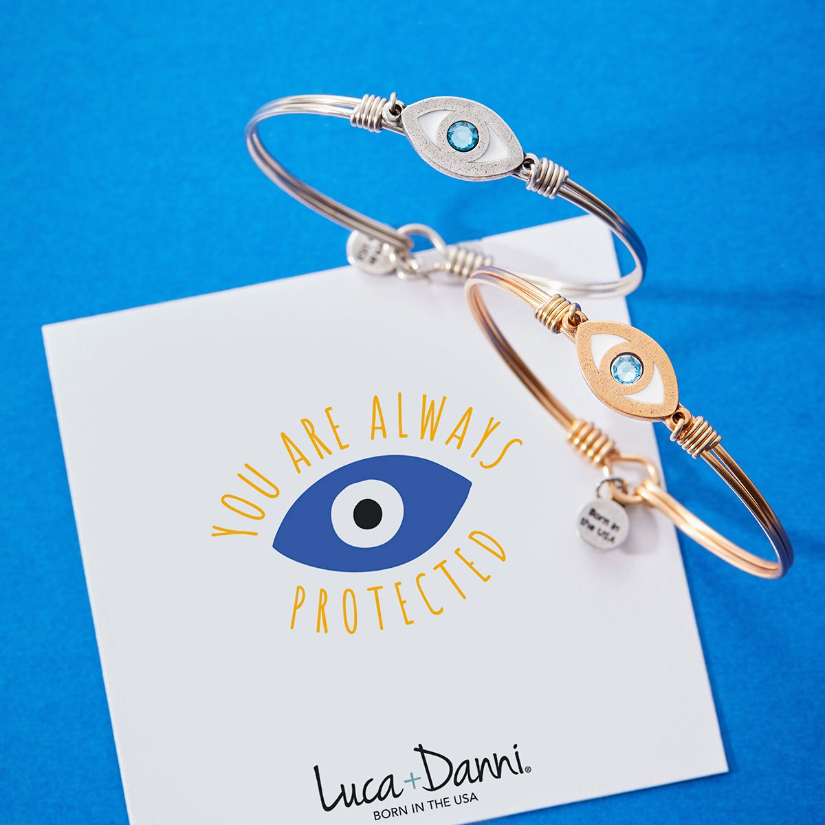 Luca & Danni Evil Eye Bangle Bracelet
