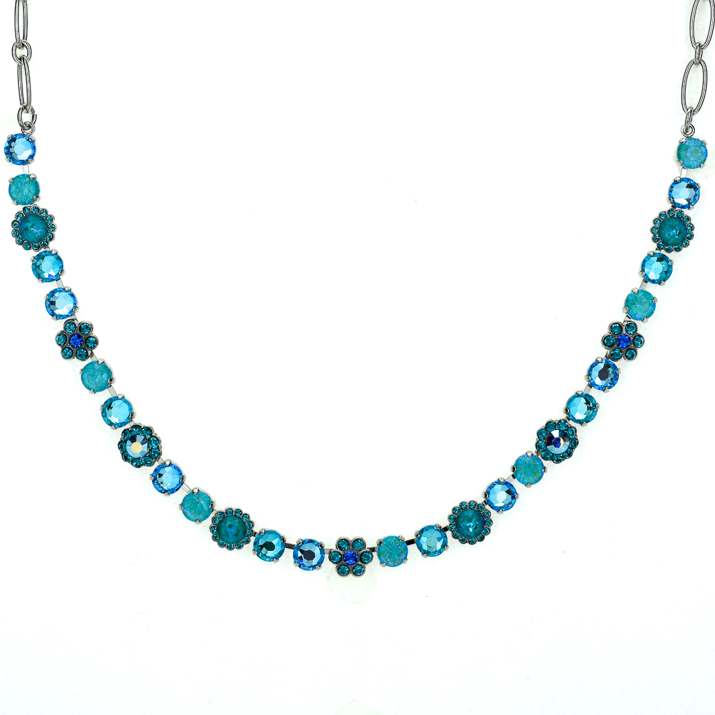 Mariana Must-Have Flower & Crystal Necklace In "Tranquil"