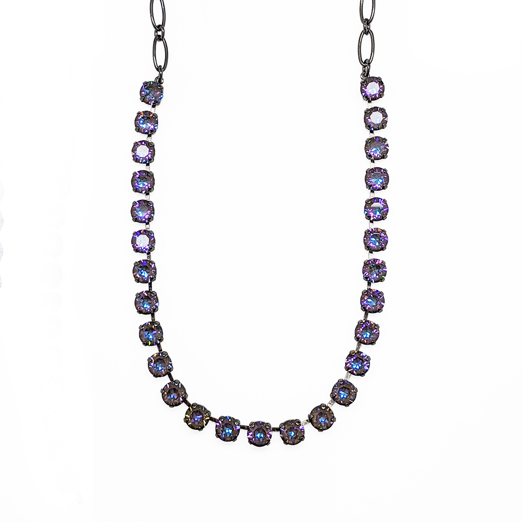 Mariana Gray Plated Must-Have Everyday Crystal Necklace in Sun-Kissed "Midnight"