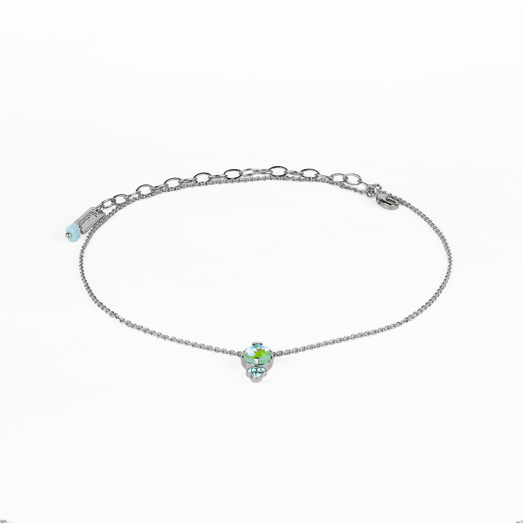 Mariana Silver Must-Have Crystal Pendant Necklace in Sun-Kissed Aqua