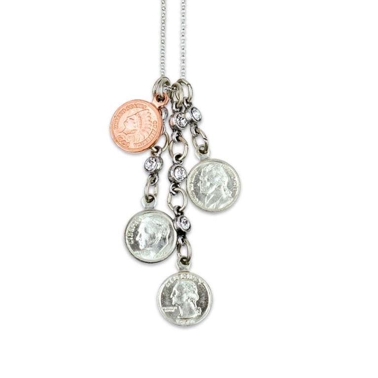 Anne Koplik Pocket Change Jumble Charm Necklace