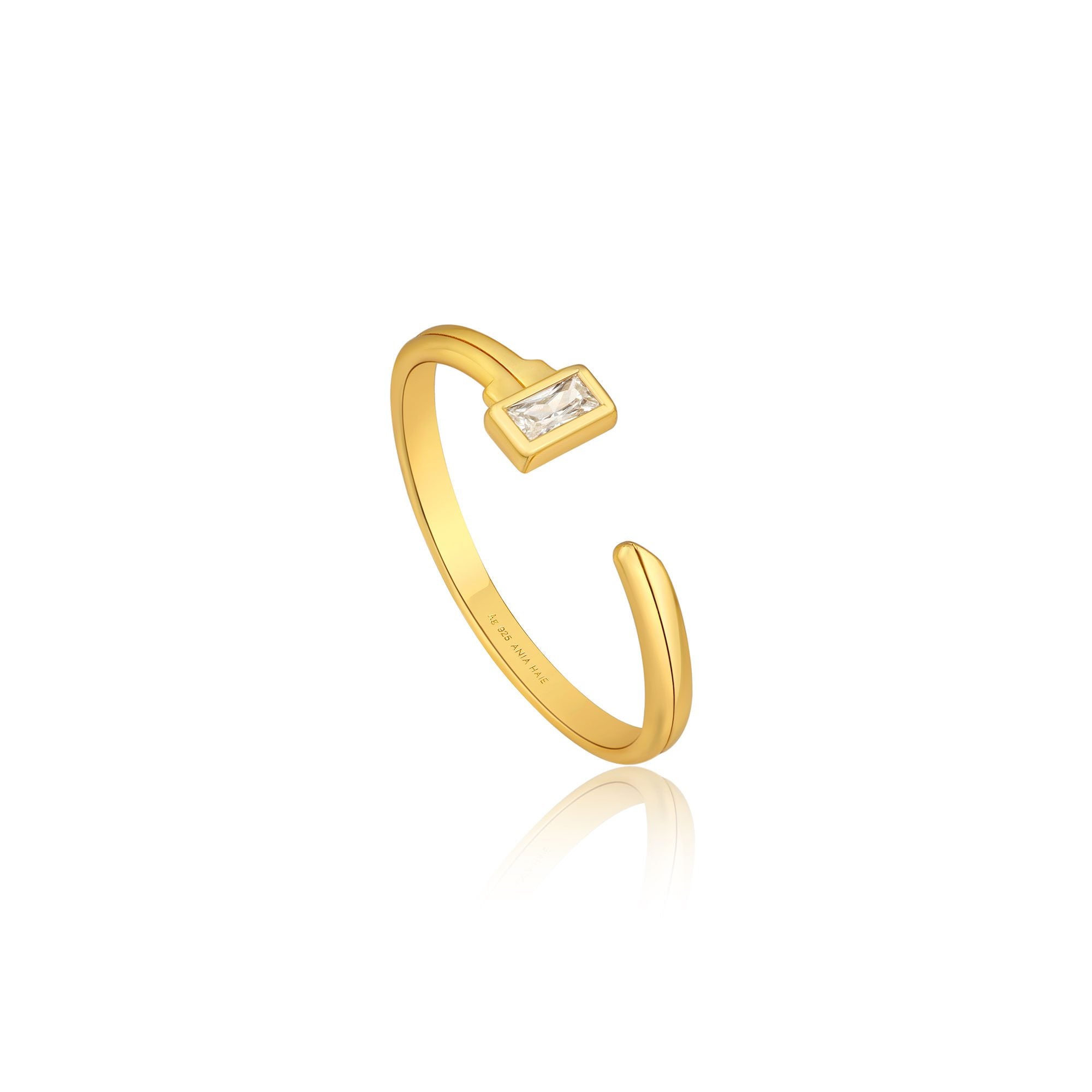 Ania Haie Gold or Silver Key Adjustable Ring