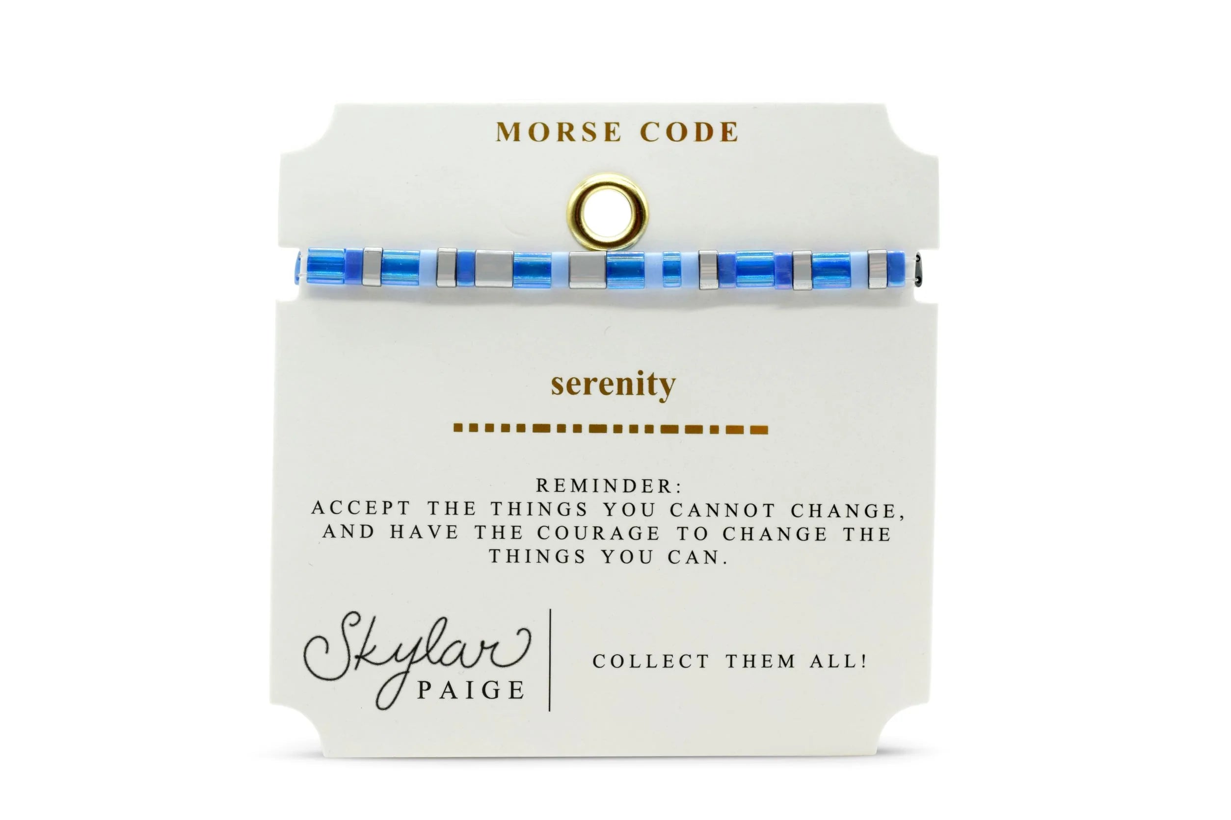 Skylar Paige - BREATH - Morse Code Tila Beaded Bracelet - Mint To Be –  Occasionally Yours