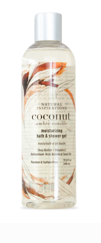 Natural Inspirations Coconut Ambre Vanille Bath & Shower Gel