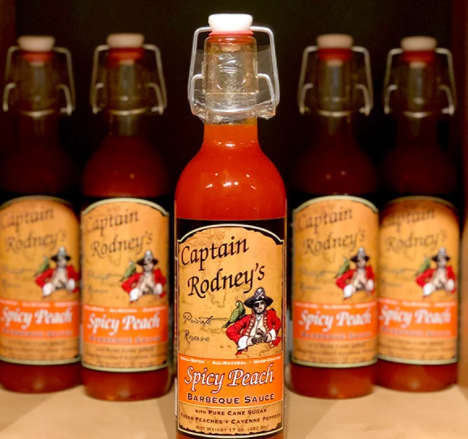 Captain Rodney's Private Reserve - Spicy Peach Barbeque Boucan Sauce