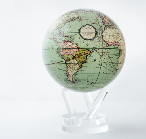 Antique Terrestrial Green MOVA Globe 4.5"