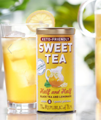 The Republic of Tea Keto-Friendly Sweet Tea Half and Half Black Tea & Lemonade
