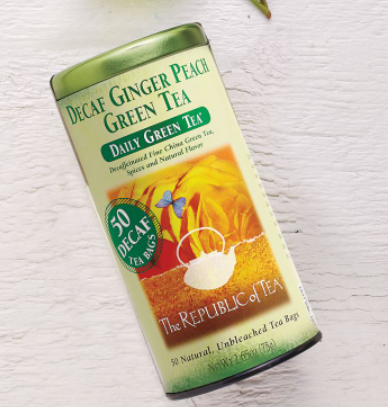 The Republic of Tea Decaf Ginger Peach Green Tea