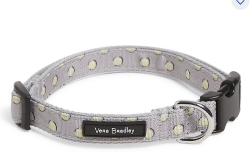 Vera Bradley Pet Collar- Tennis Ball Dots