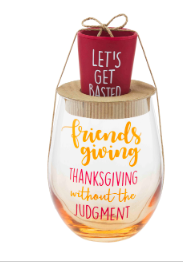 Mudpie Thanksgiving Wine & Shot Glass Sets