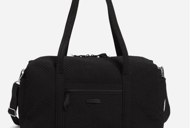 Vera Bradley Medium Travel Duffel Bag in Microfiber-Classic Black