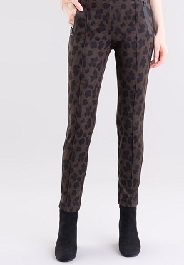 Lisette Slim Ankle 29" Pants, Loretta Leopard Pattern
