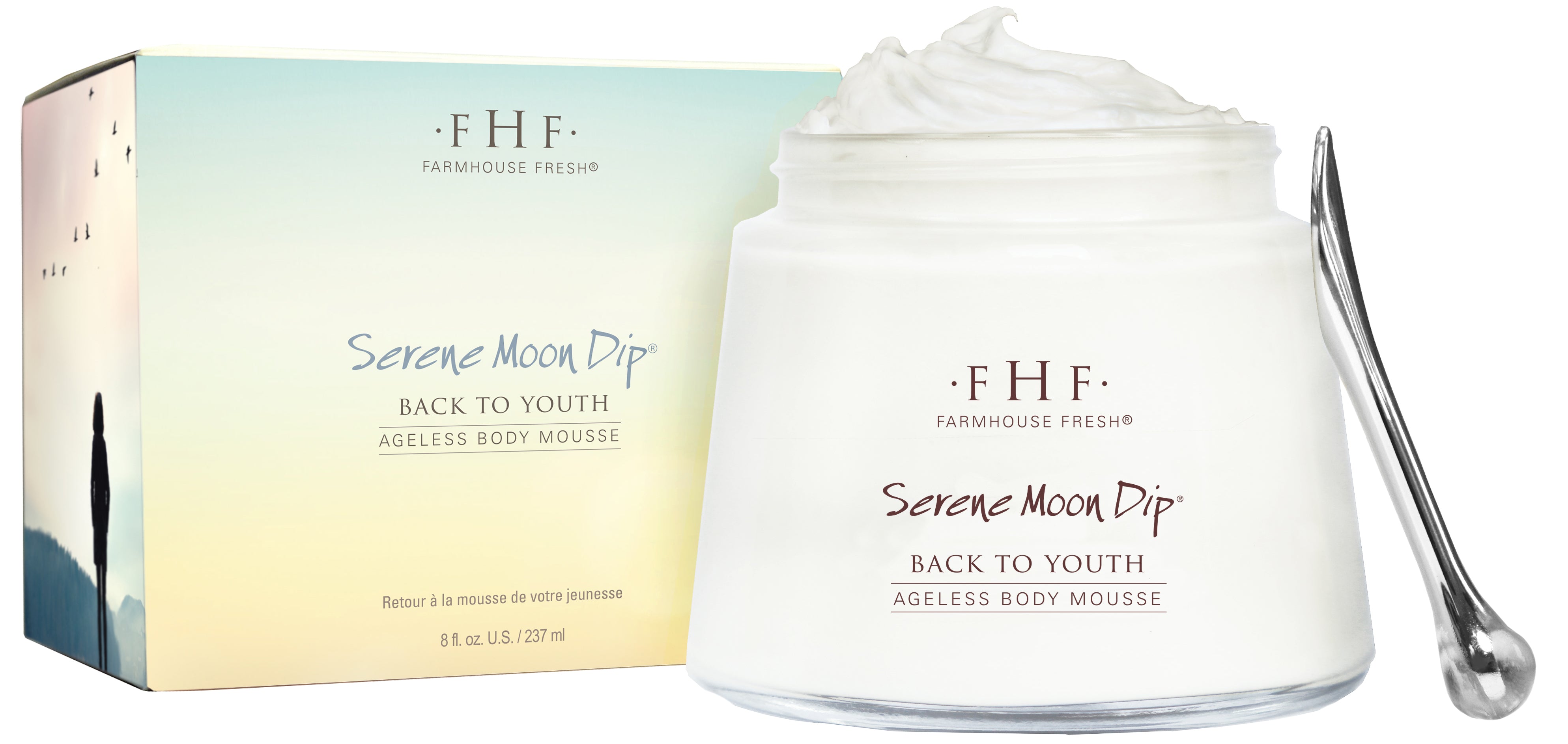 Farmhouse Fresh Serene Moon Dip® Back To Youth Ageless Body Mousse