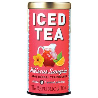 The Republic of Tea Hibiscus Sangria Large Iced Tea Pouches