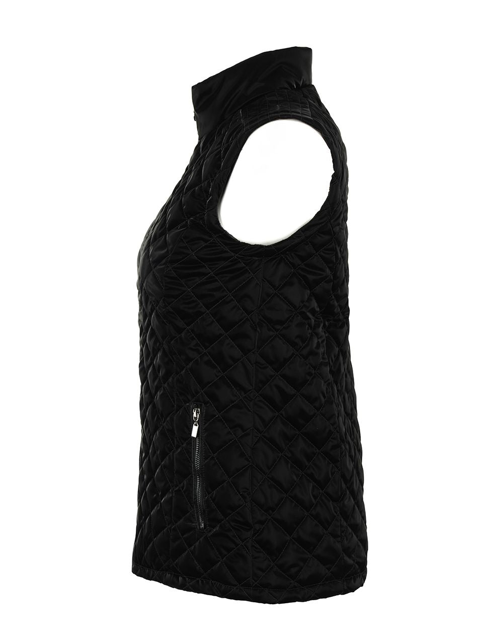 Dolcezza Quilted Black Vest