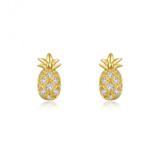 Lafonn Pineapple Stud Earrings