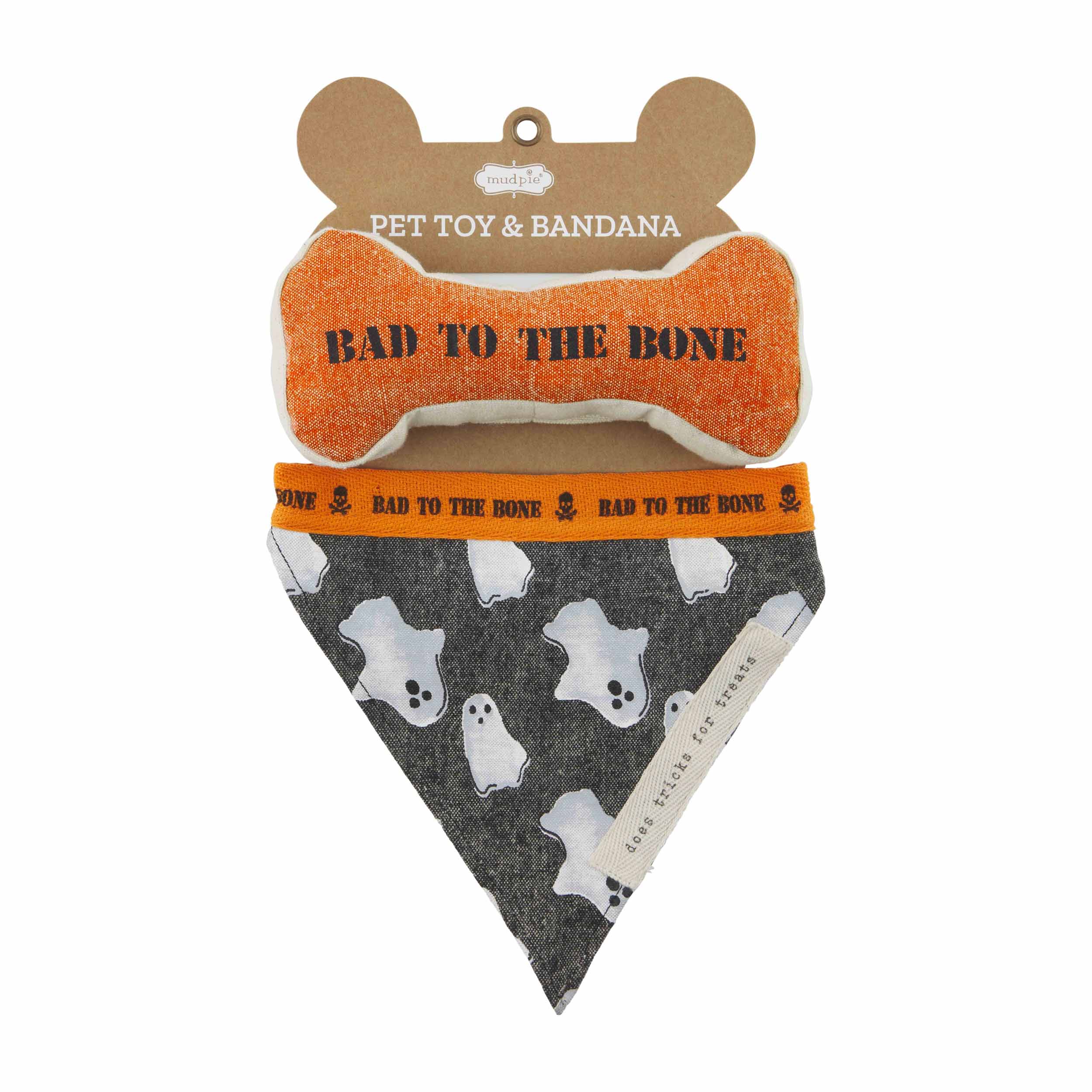 Mudpie Halloween Dog Bandana & Bone Sets