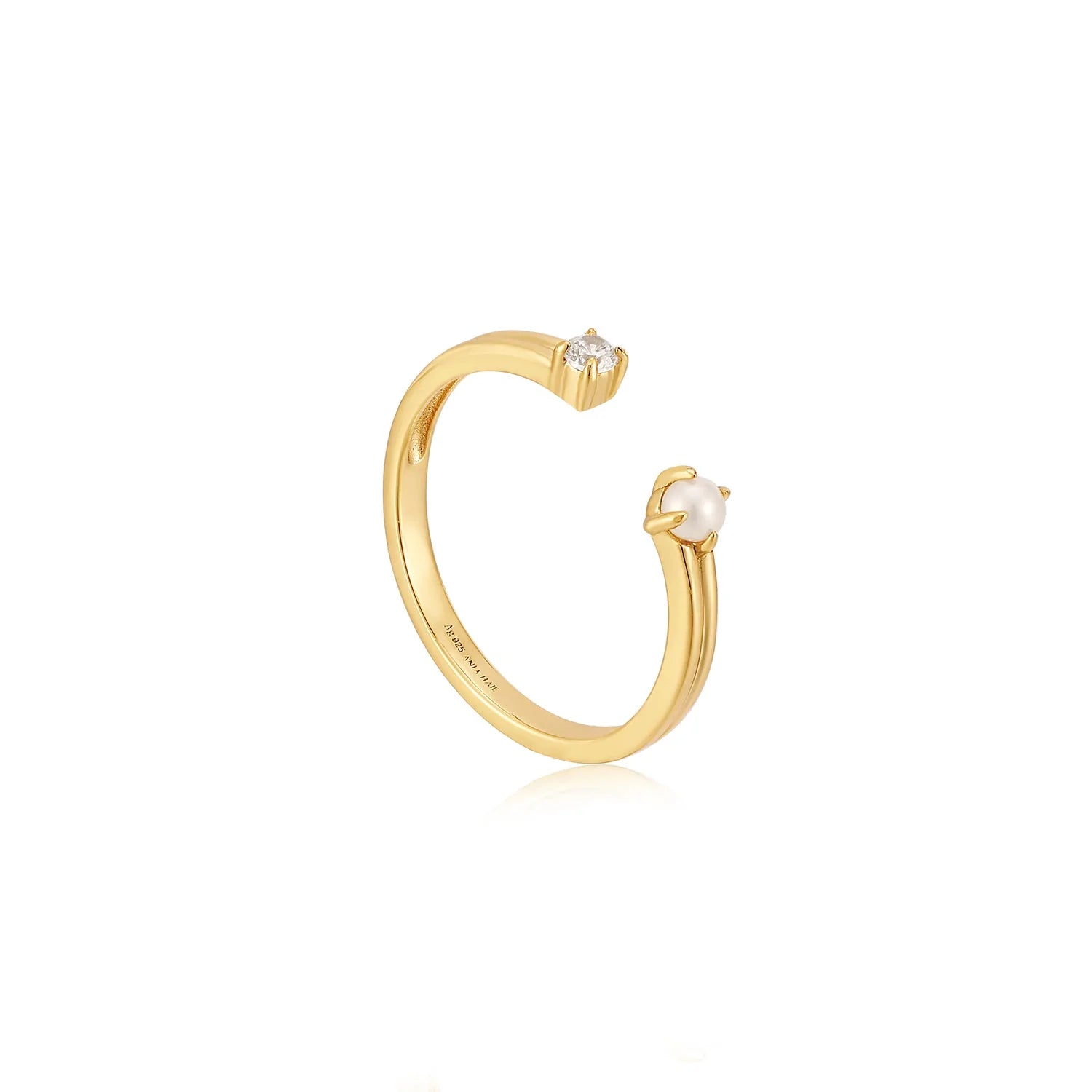 Ania Haie Pearl Sparkle Adjustable Rings - Juli's Wearable Art