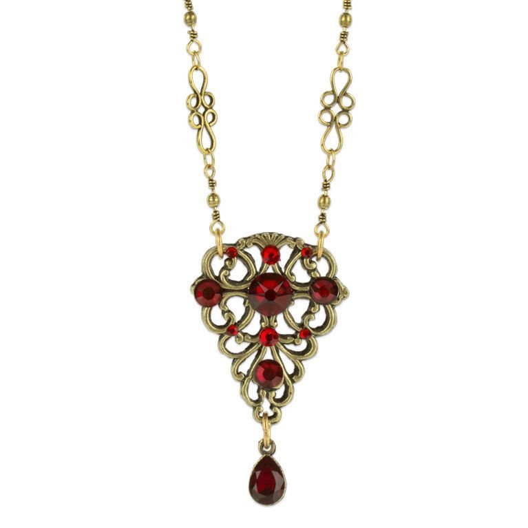 Anne Koplik Hayden Delicate Light Siam Necklace - Juli's Wearable Art