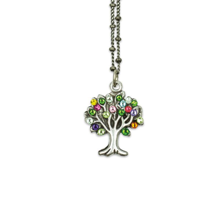 Anne Koplik Tree Of Life Multicolored Necklace