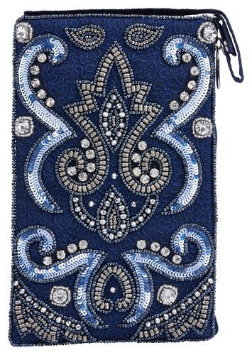 Bamboo Trading Co. Delightful Denim Beaded Club Bag