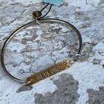 BEDFORD CUSTOM STAMPED HAND FORGED BRACELETS - Juli's Wearable Art