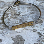 BEDFORD CUSTOM STAMPED HAND FORGED BRACELETS - Juli's Wearable Art
