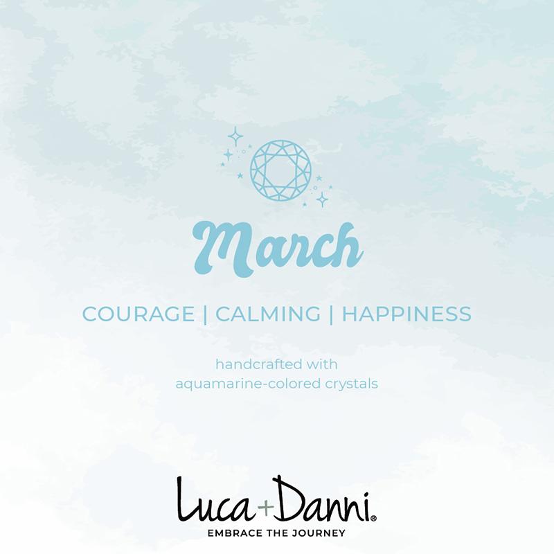 Luca + Danni March Starlight Birthstone Bangle Bracelet