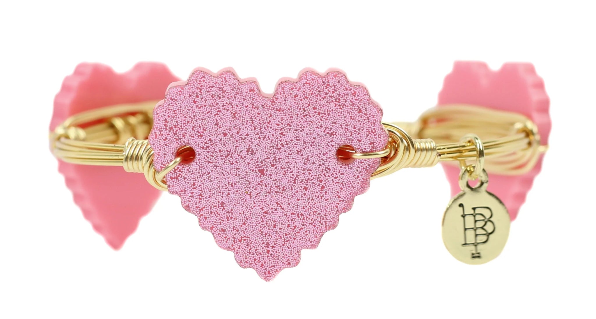 Bourbon & Boweties - Glitter Heart Bangle Bracelets - Juli's Wearable Art