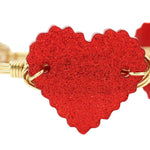 Bourbon & Boweties - Glitter Heart Bangle Bracelets - Juli's Wearable Art