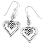 Brighton Alcazar Duet Heart French Wire Earrings - Juli's Wearable Art