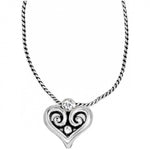 Brighton Alcazar Heart Badge Clip Necklace - Juli's Wearable Art
