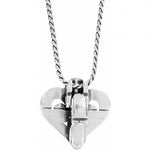 Brighton Alcazar Heart Badge Clip Necklace - Juli's Wearable Art
