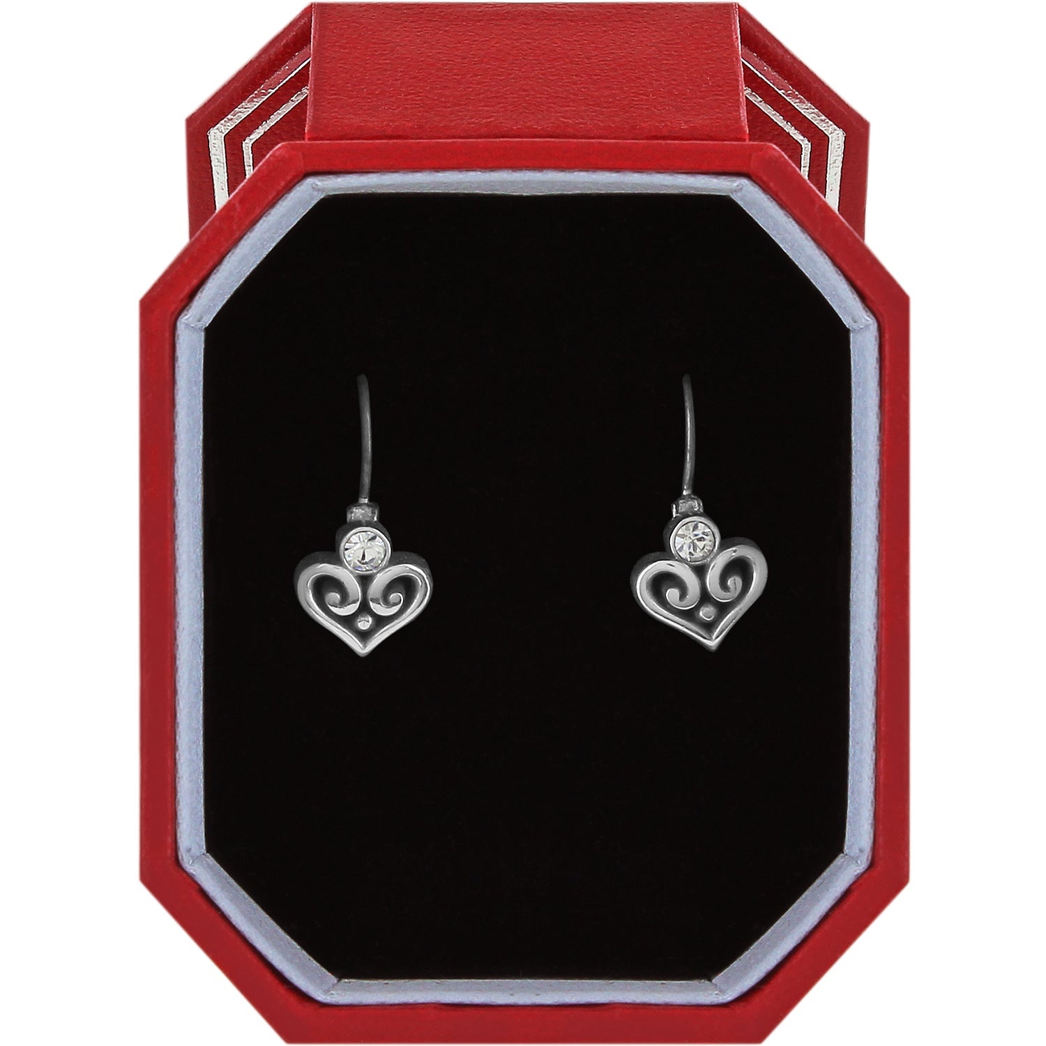 Brighton Alcazar Heart Leverback Earrings Gift Box