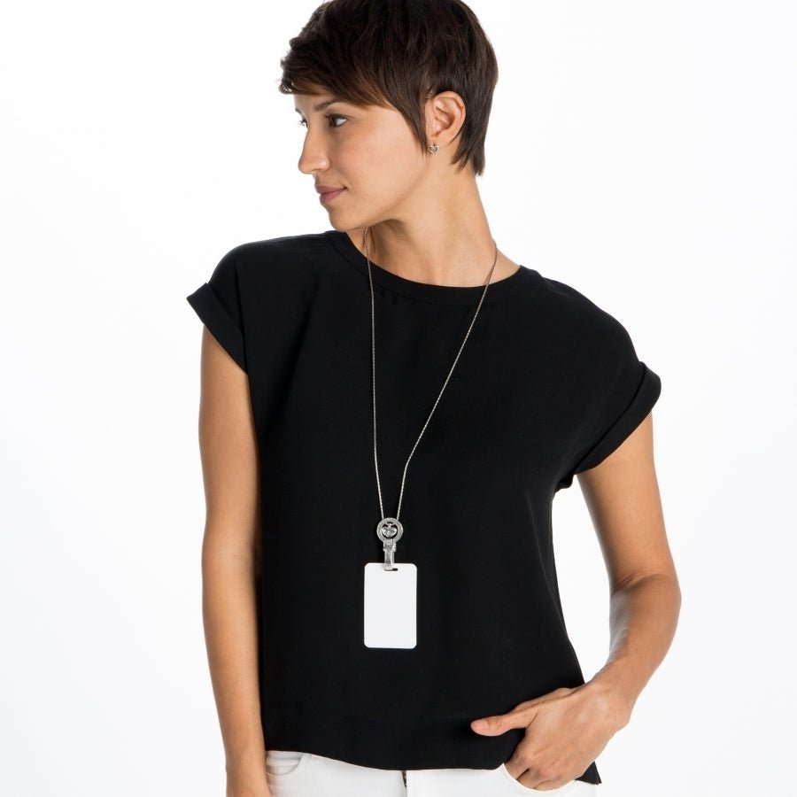 Brighton Badge Clip Necklace - Juli's Wearable Art