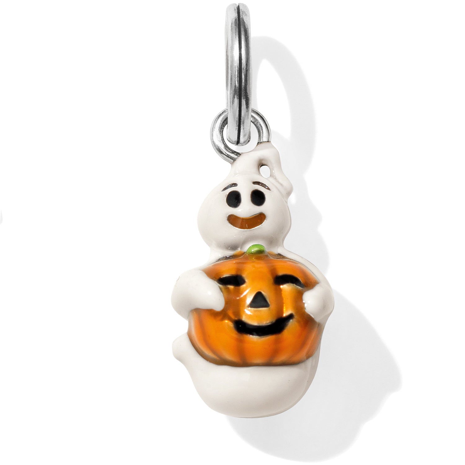 Brighton Boo Halloween Charm – Friendly Ghost with Jack-o-Lantern