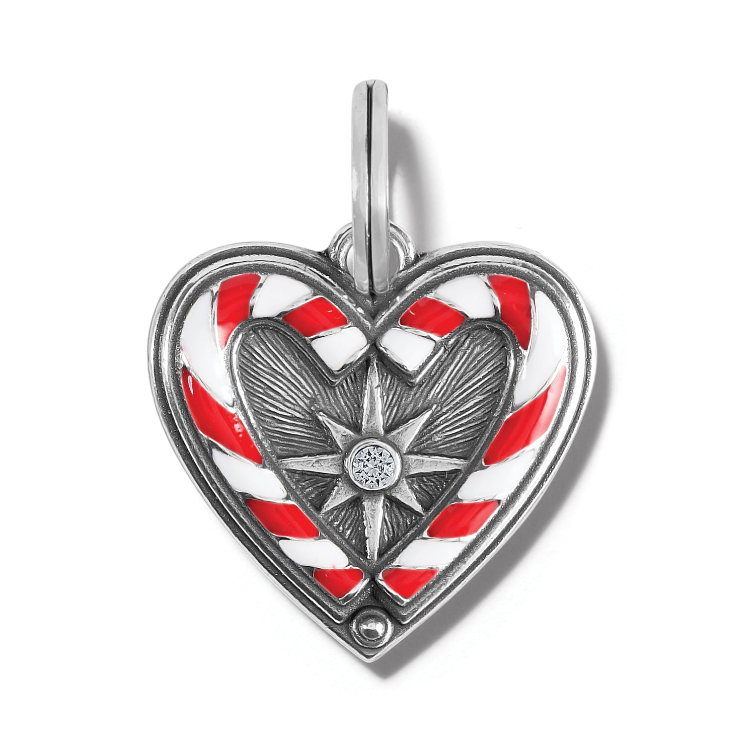 Brighton Candycane Sweetheart Charm - Juli's Wearable Art