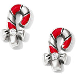Brighton Christmas Candy Cane Mini Post Earrings - Juli's Wearable Art