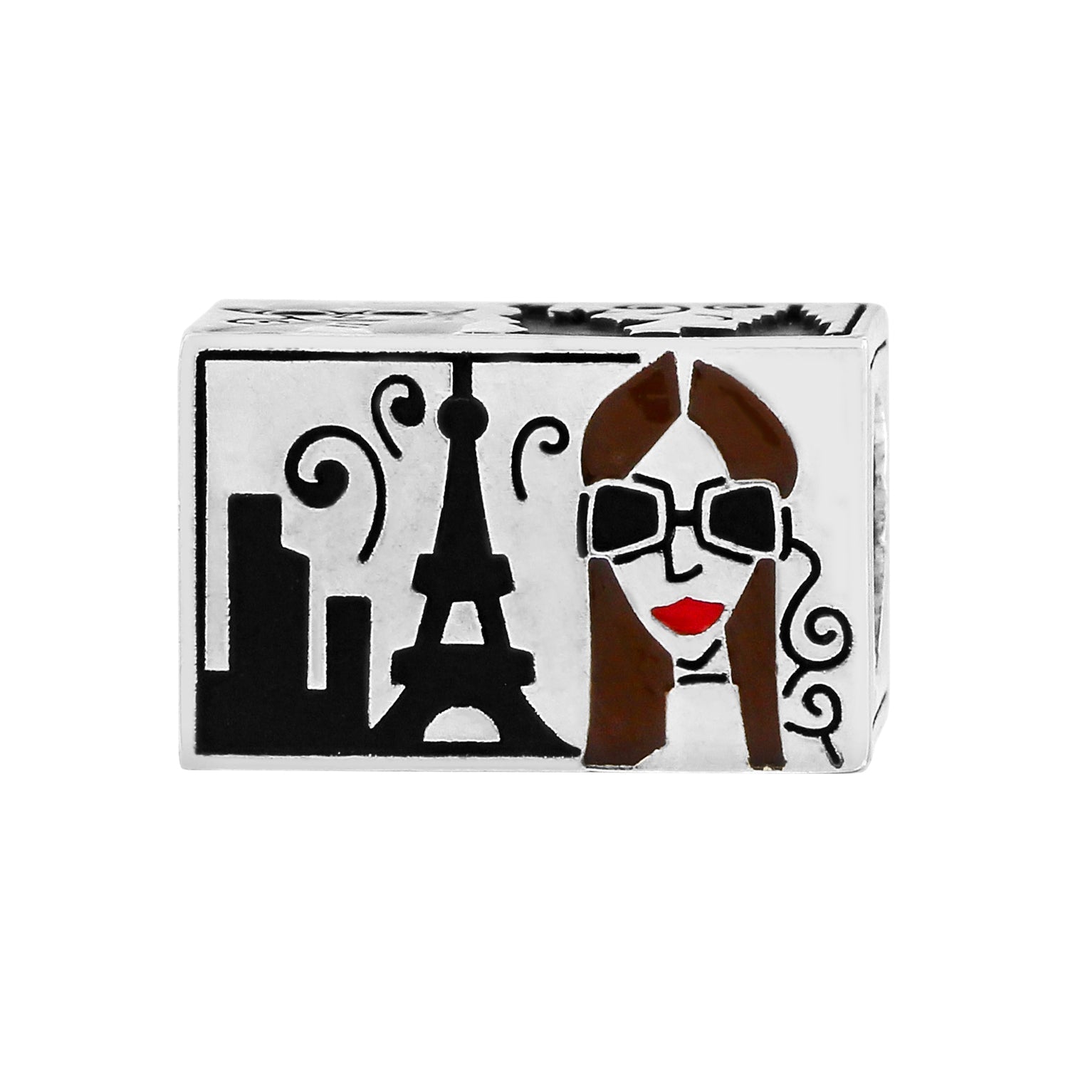 Brighton City Girl Postcard Bead - Juli's Wearable Art