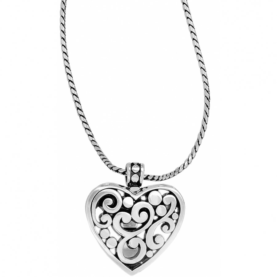 Brighton Contempo Heart Badge Clip Necklace - Juli's Wearable Art